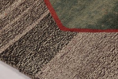 Vintage Gabbeh Runner with Geometric Medallion by Rug & Kilim Afghanistan