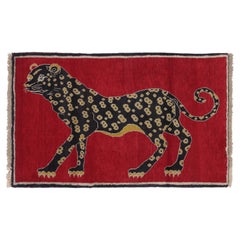 Vintage Gabbeh Leopard Pictorial Rug by Rug & Kilim, Afghanistan, 1950-1959