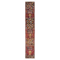 Vintage Gabbeh Floral Urn & Mosaic Runner by Rug & Kilim, Afghanistan, 1950-1959