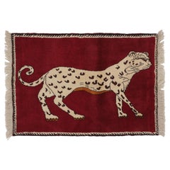 Tapis Gabbeh vintage en laine à motifs, format cadeau, de Rug & Kilim, 1950-1959