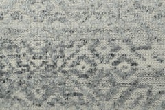 Contemporary Wool Gift-Sized Rug with High Low Texture by Rug & Kilim, India