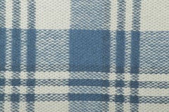 Contemporary Gift-Sized Cotton Flatweave with Checks by Rug & Kilim, India