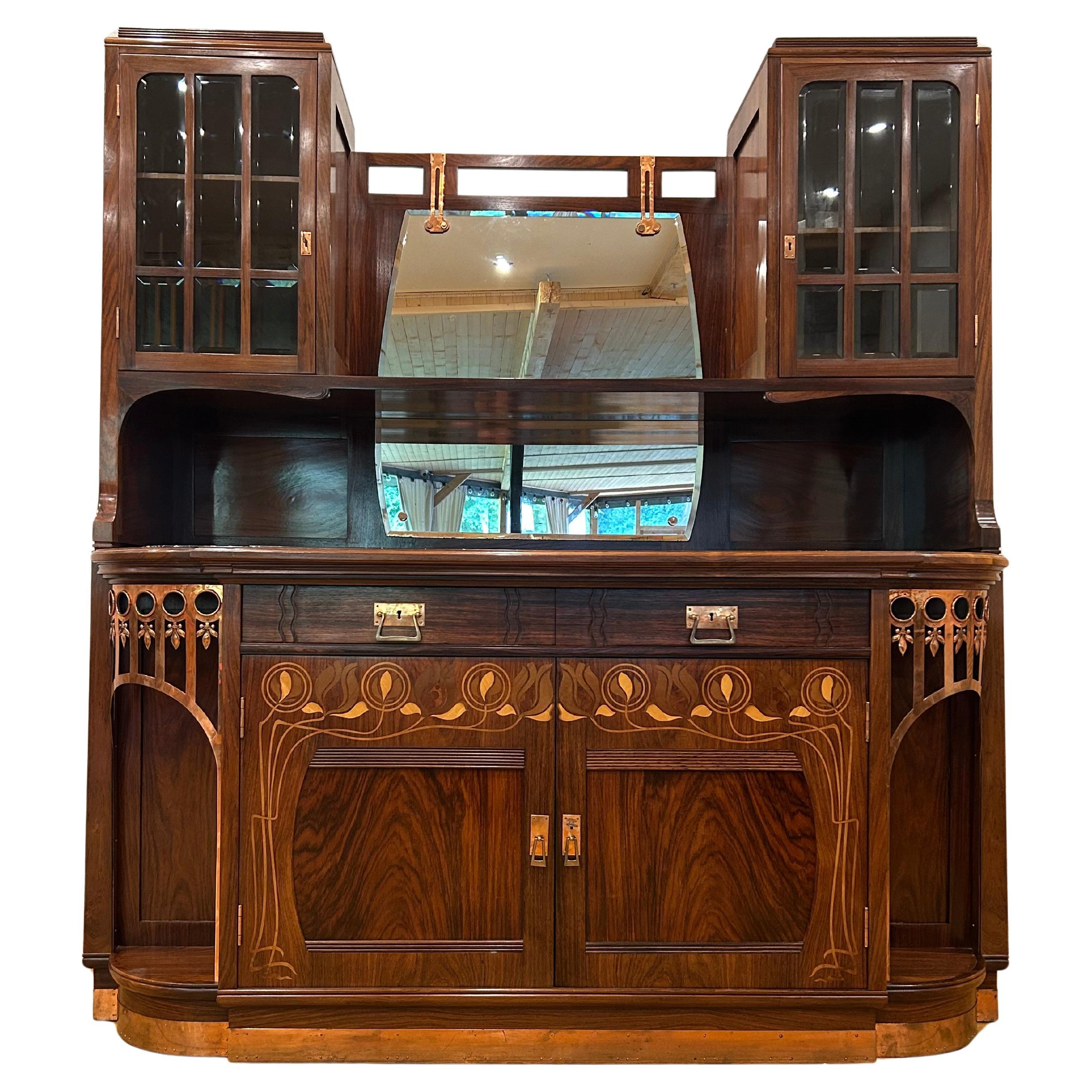 Secession Walnut Dresser  Nut from 1900