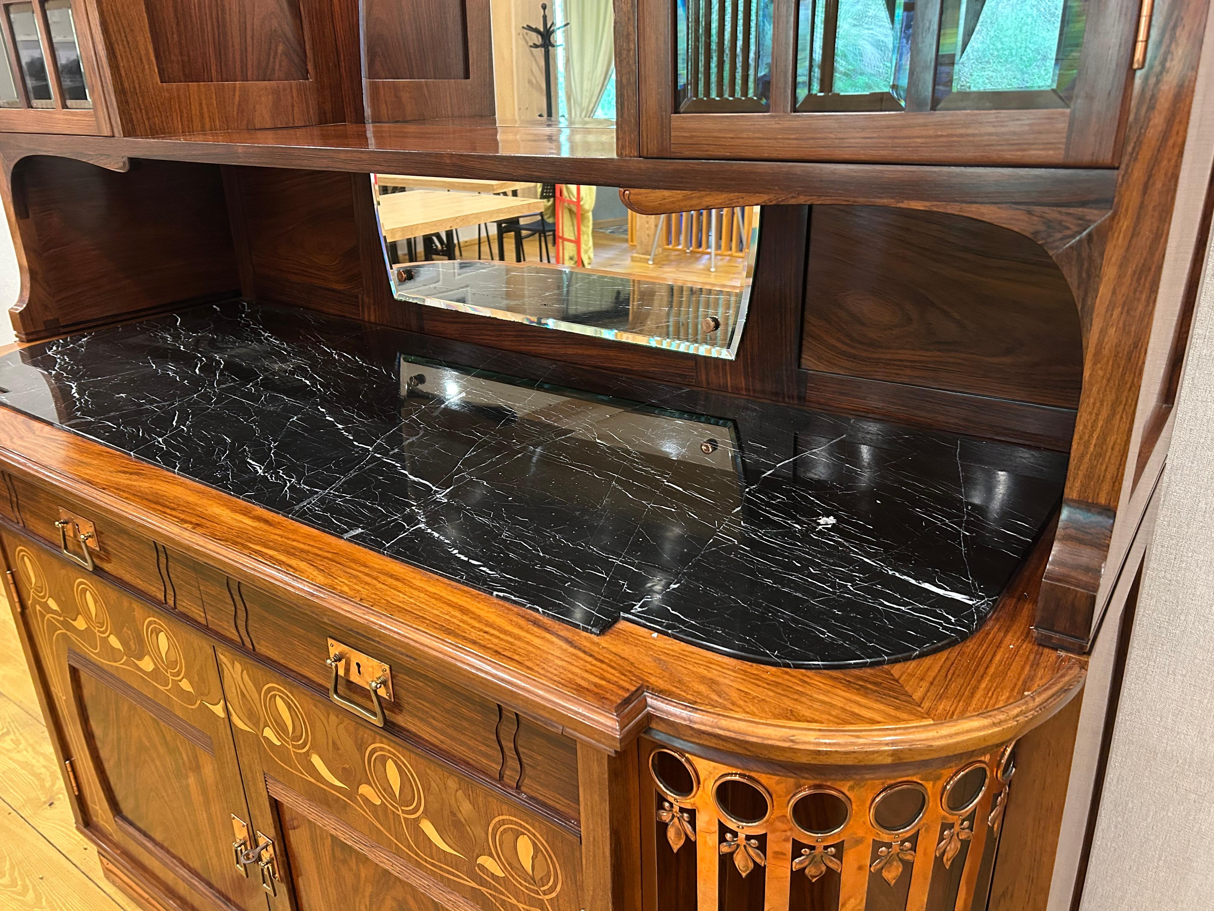Secession Walnut Dresser  Nut from 1900 For Sale 1