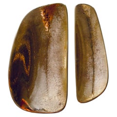 PAR de tiradores de armario BARBERA Fermat PEQUEÑO y GRANDE Bronce macizo