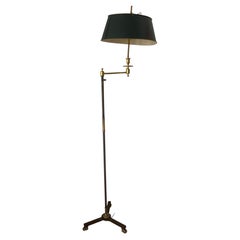 Elegant Neoclassical Bronze Floor Lamp With Lion's Paw by Maison Baguès, France