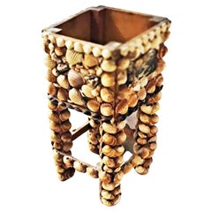 Tall Flower pot or Table Base Made with Shells , 20th Century, Spain