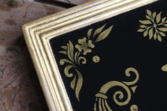 Signwriters Reverse Painted Verre Eglomisé Glass Sample Flash Trade Board Sign