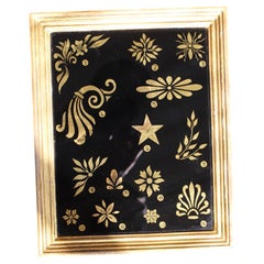 Signwriters Reverse Painted Verre Eglomisé Glass Sample Flash Trade Board Sign