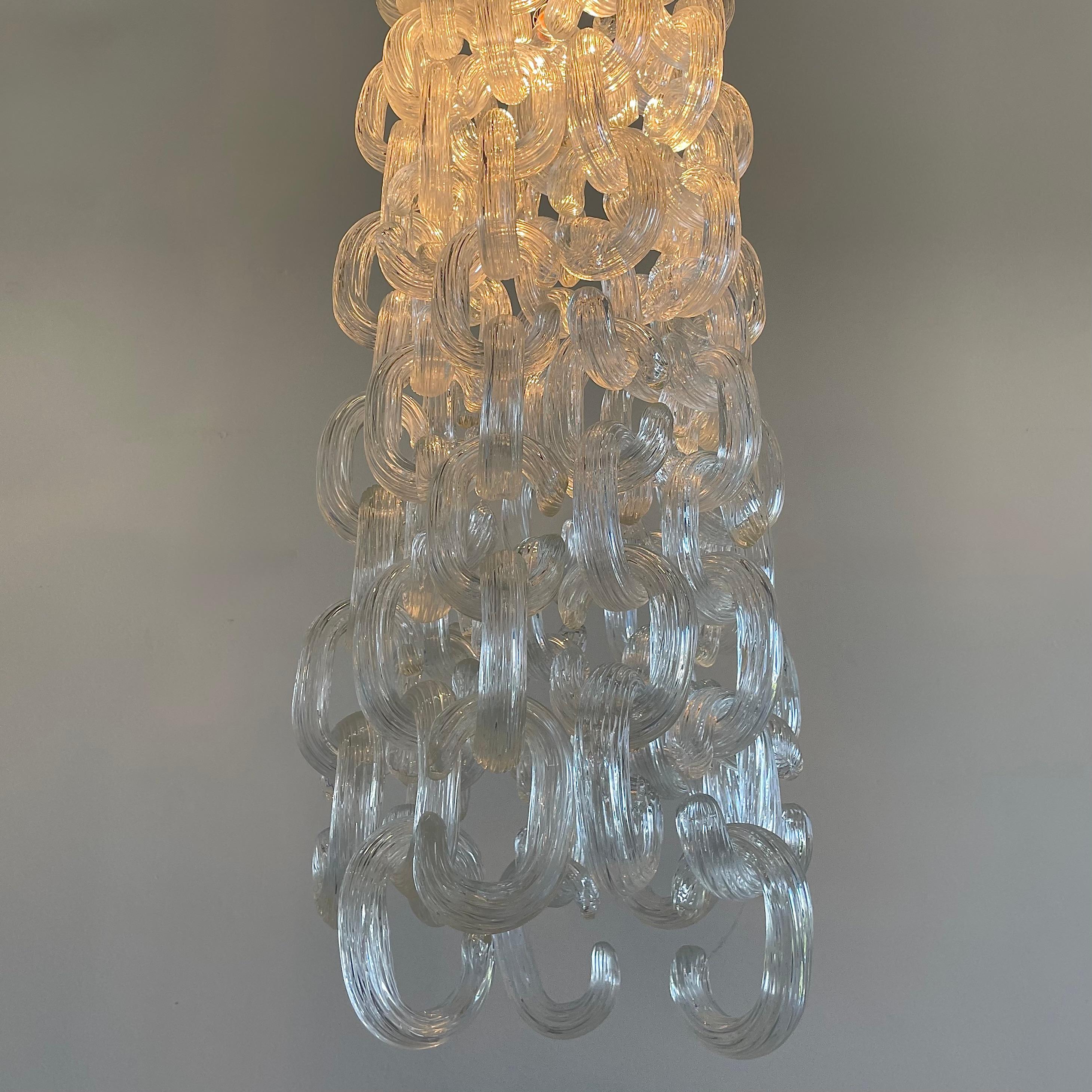 Italiano Coppia di lampadari di Giusto Toso 