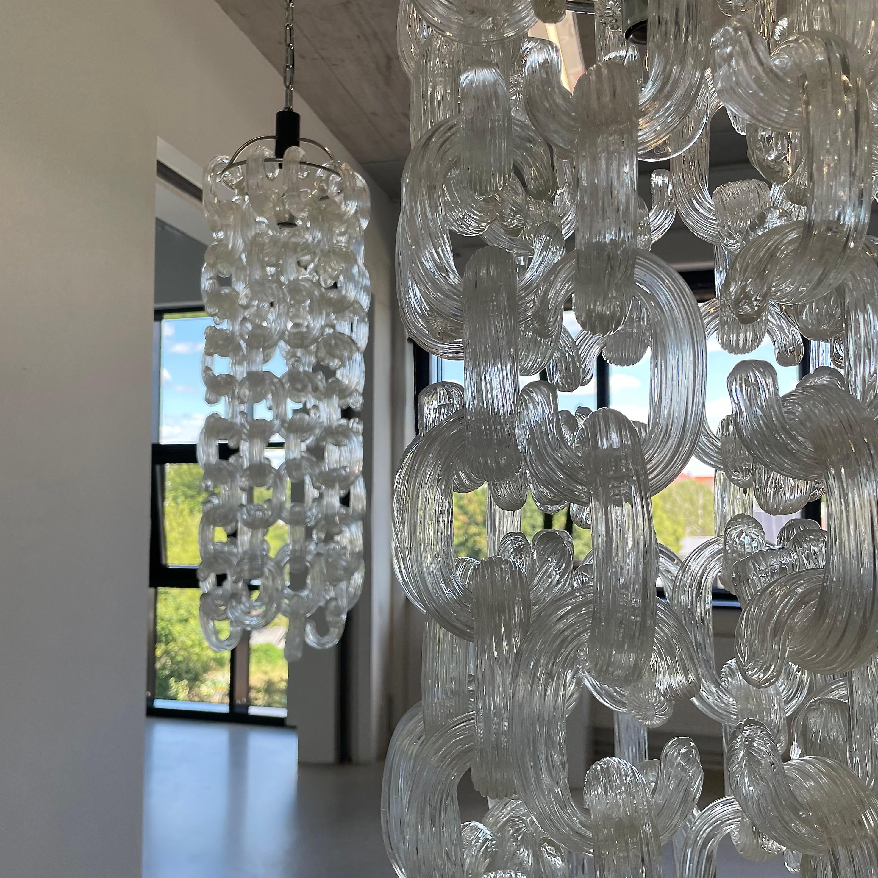 Coppia di lampadari di Giusto Toso 