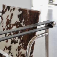 Original Armchair 'Fauteuil á Dossier Basculant' LC1 by Le Corbusier, P. Jeanner