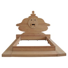 Bed with large Headrest by Mario CEROLI, 'Bocca della Verità' by POLTRONOVA, 197
