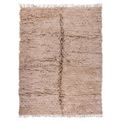 Tappeto marocchino Beni Ourain Shag - Lana naturale a pelo alto in beige