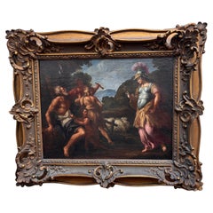 Old Master Allegorical Painting of “Erminia Among The Shepherds”