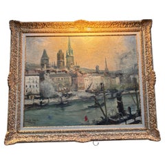 Paiting impressionista intitolato "La Seine a Rouen" dell
artista francese Roger Bertin Paiting impressionista intitolato "La Seine a Rouen" dell
artista francese Roger Bertin