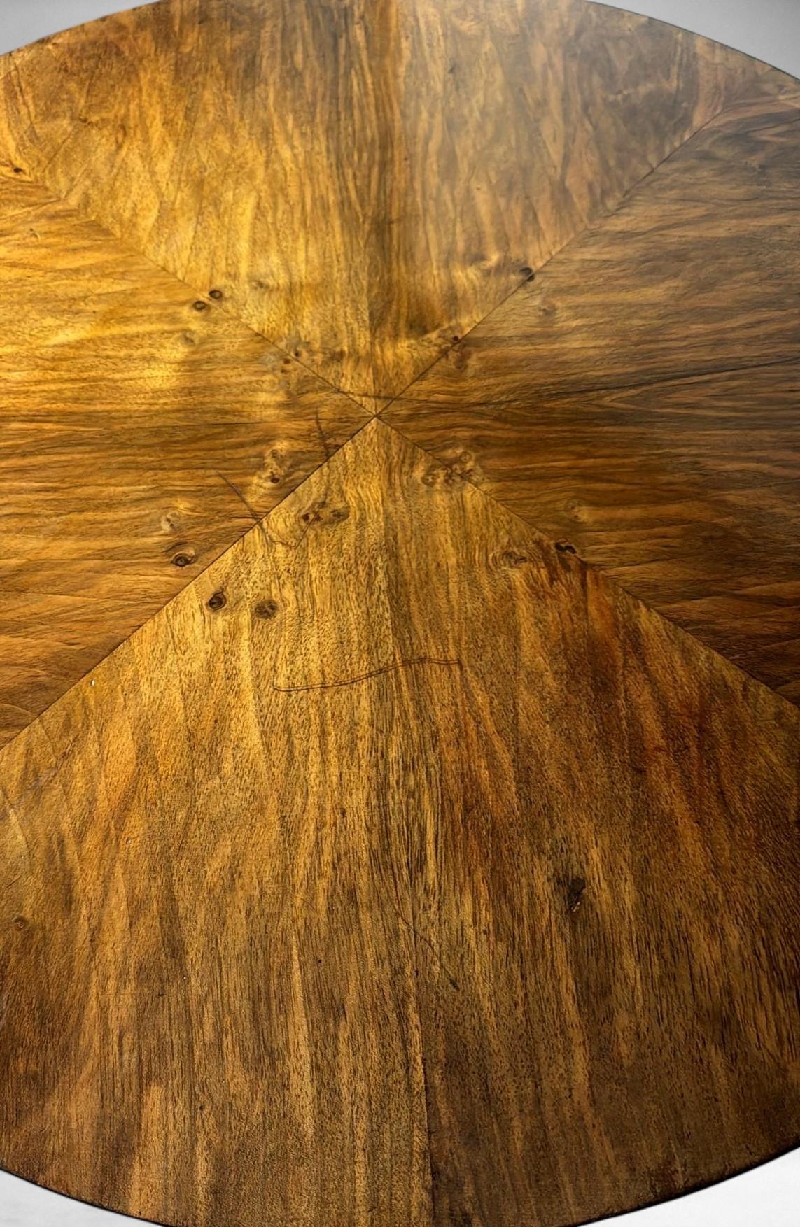 Art Deco Austrian High Coffee Table In Walnut Veneer For Sale 10
