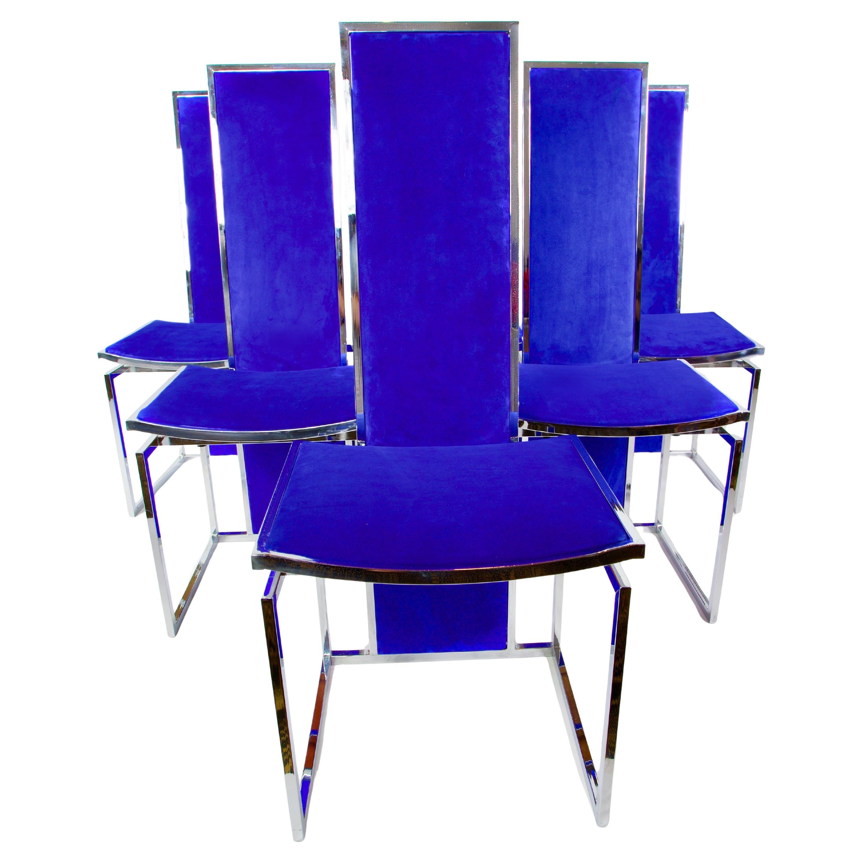 Romeo Rega Sillas de comedor de respaldo alto, set de 6