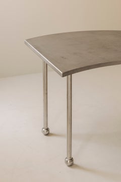 Postmodern steel free-form table, France 1980s