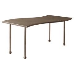 Postmodern steel free-form table, France 1980s