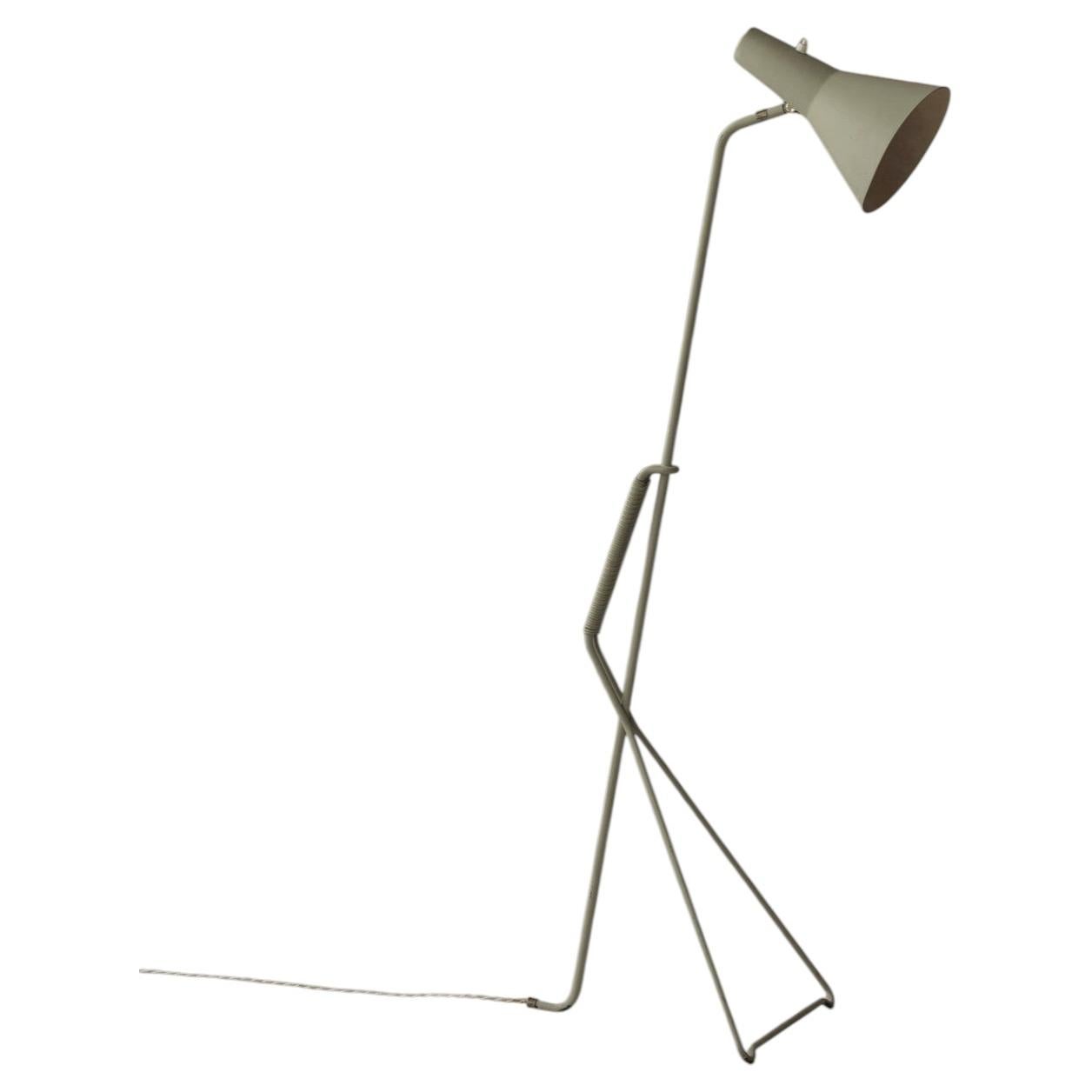 Sculptural floor lamp, model E1770 by Svend Aage Holm Sørensen for ASEA, 1950s For Sale