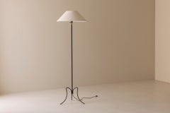 French sculptural adjustable tripod floor lamp, 1950s