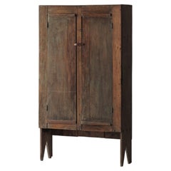 Spanish Primitive Highboard with Exceptional Patina, Late 19th Century.