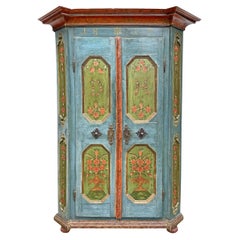 1819 Cabinet peint de fleurs Blu, Europe centrale