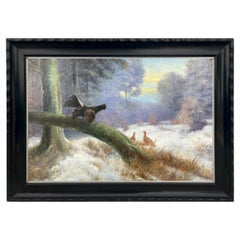 Capercaillie in a Winter Landscape