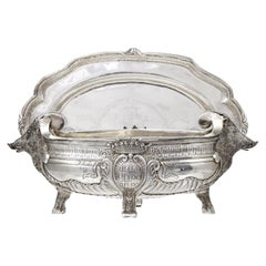 Silver-plated tureen, liner and stand, late 19th century, Thomas Germain style