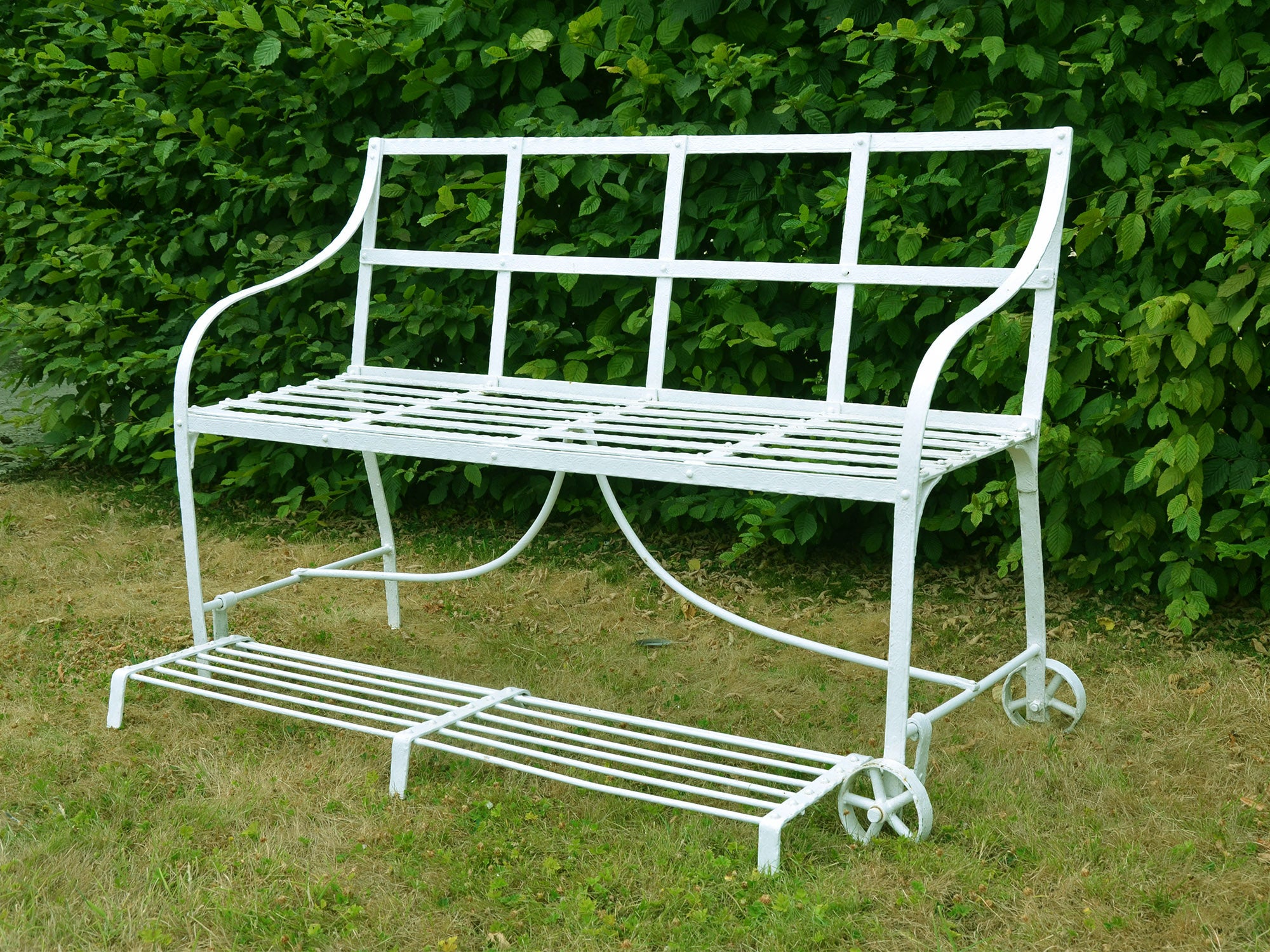 Regency Wrought Iron Garden Games Seat At 1stdibs