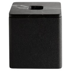 Palco Tissue Box Shagreen Nero by Greg Natale