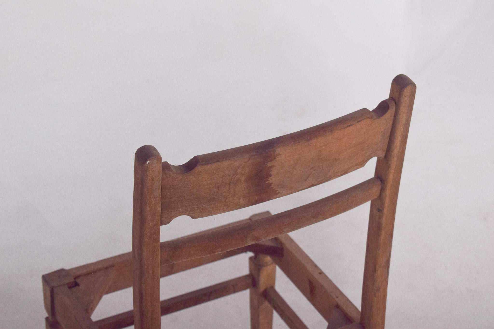 Rustikaler Esszimmerstuhl aus dem 20. im Angebot 2