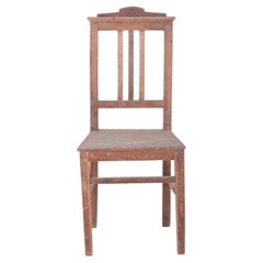 Chaise de salle à manger du 20e siècle avec dossier géométrique