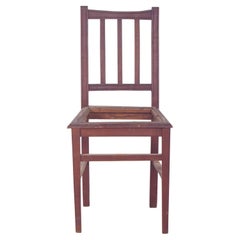 Chaise du 20e siècle avec dossier à lamelles