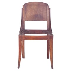 20th Century Deco-Style Curved-Back Chair