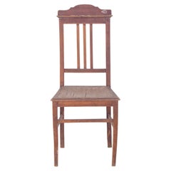Chaise de salle à manger du 20e siècle avec dossier géométrique