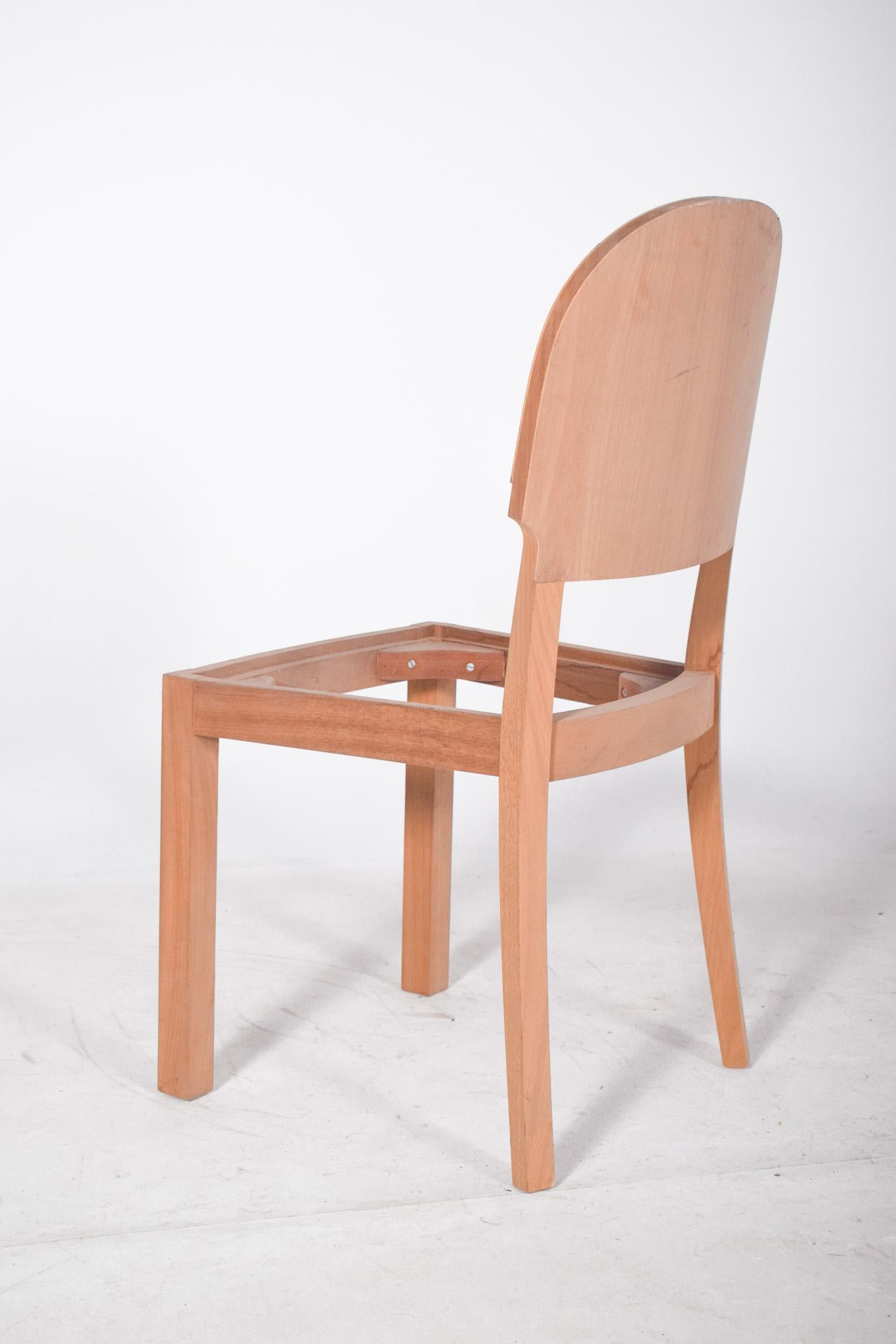Début du 20ème siècle Chaise de style déco du 20e siècle en Wood Wood en vente