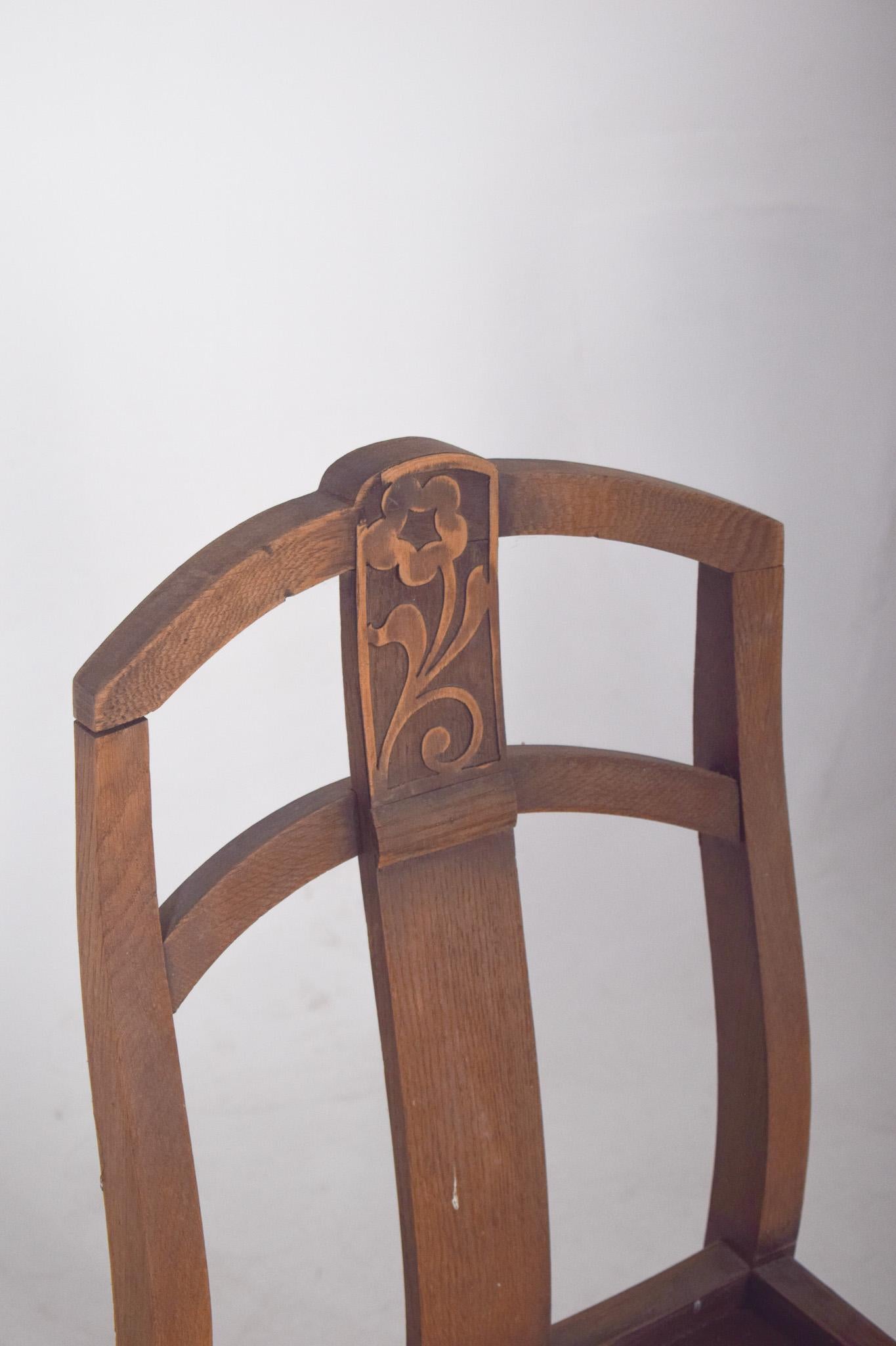 Legno Coppia di sedie antiche del XX secolo in vendita