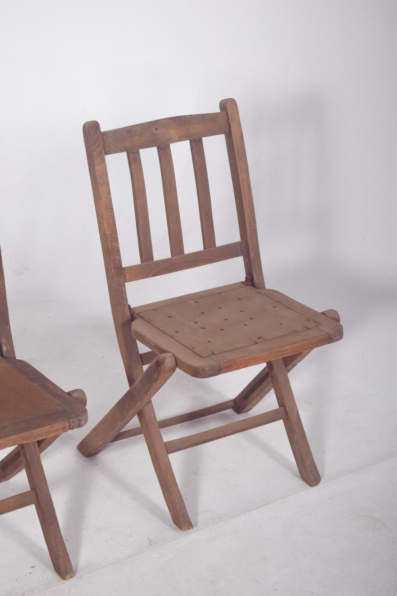 Metà XX secolo Set di quattro sedie Foldes in legno del XX secolo in vendita