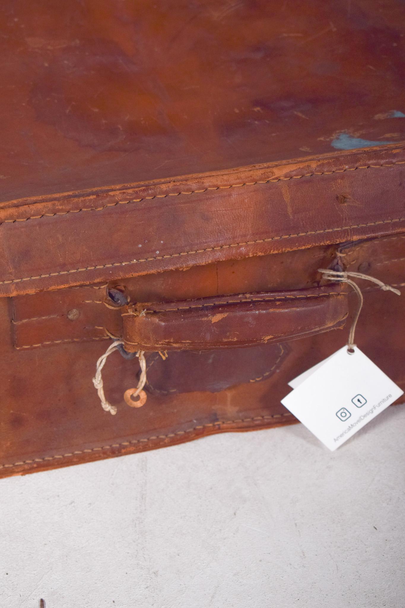 Danese Borsa da viaggio in pelle danese di metà secolo in vendita