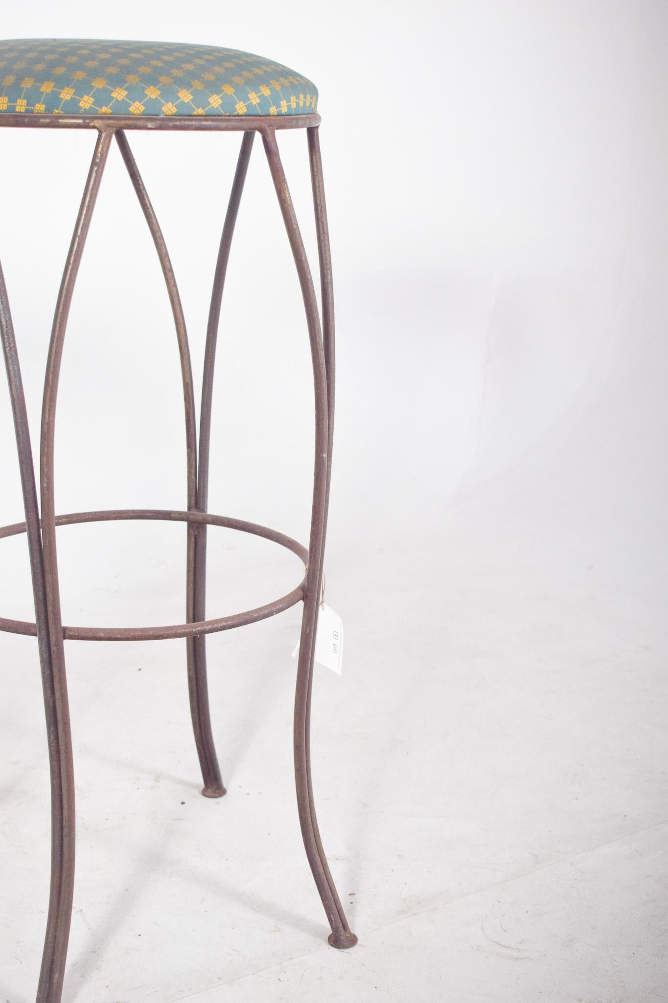 Mid-Century Danish Pair of Metal High Stools For Sale 3