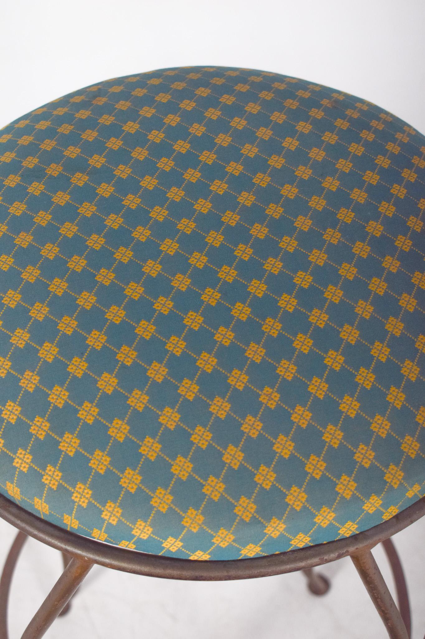 Mid-Century Danish Pair of Metal High Stools For Sale 6