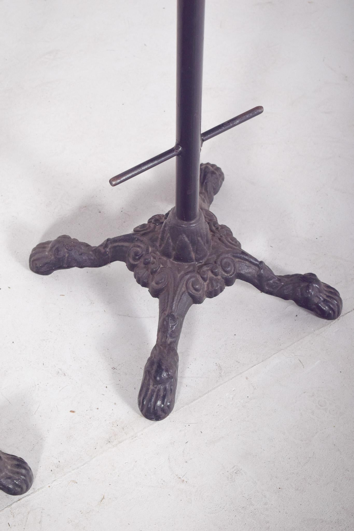 20th Century Mid-Century Three Tall Iron Bar Stools For Sale