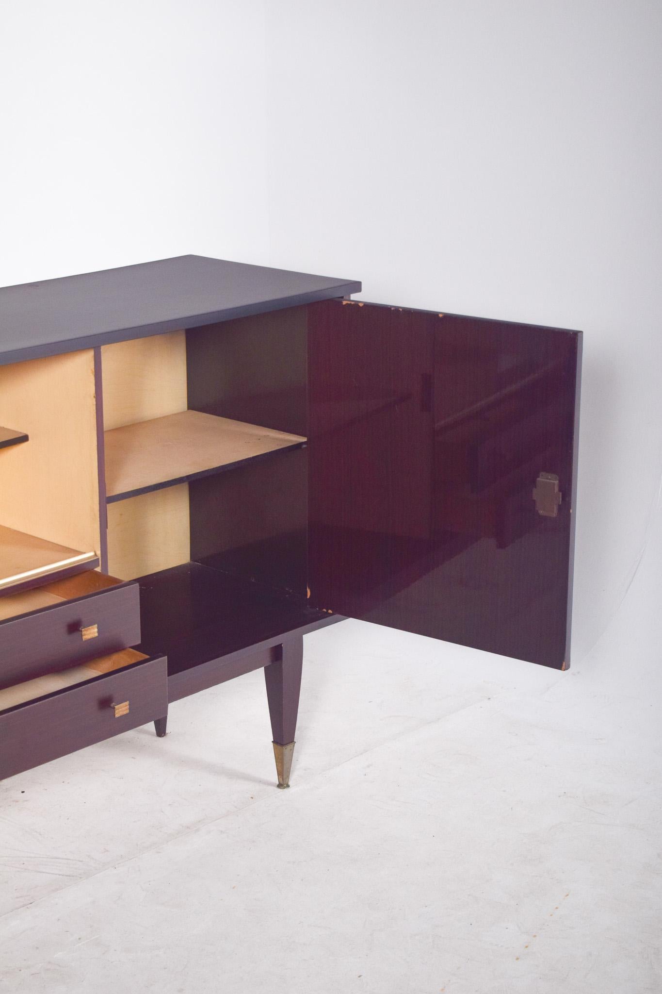 Antique Italian Macassar Veneered Sideboard For Sale 4