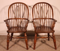 Pair Of 19th-century English Windsor Armchairs