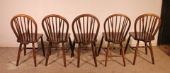 Set Of 5 19th-century Windsor Chairs