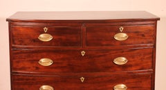 Early 19th-century Mahogany Bowfront Chest Of Drawers