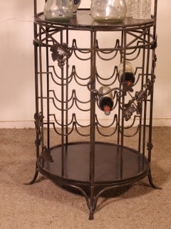 Wrought-iron Bar Decorated With Grape Clusters