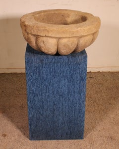 Carved Stone Holy Water Font - 17th Century